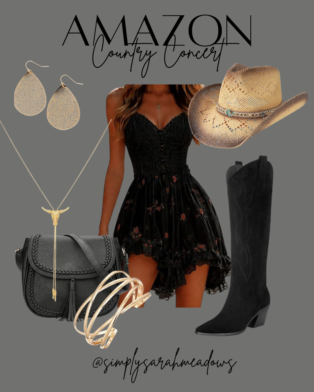 Ready for the country concert? Check out my Amazon style picks @simplysarahmeadows #CountryChic #AmazonFinds #LTKStyle #CowgirlOutfit #CountryConcert #ConcertChic #MomStyle #AffordableFashion #Trending #LTKFestival #LTKSeasonal #CountryOutfit  

 