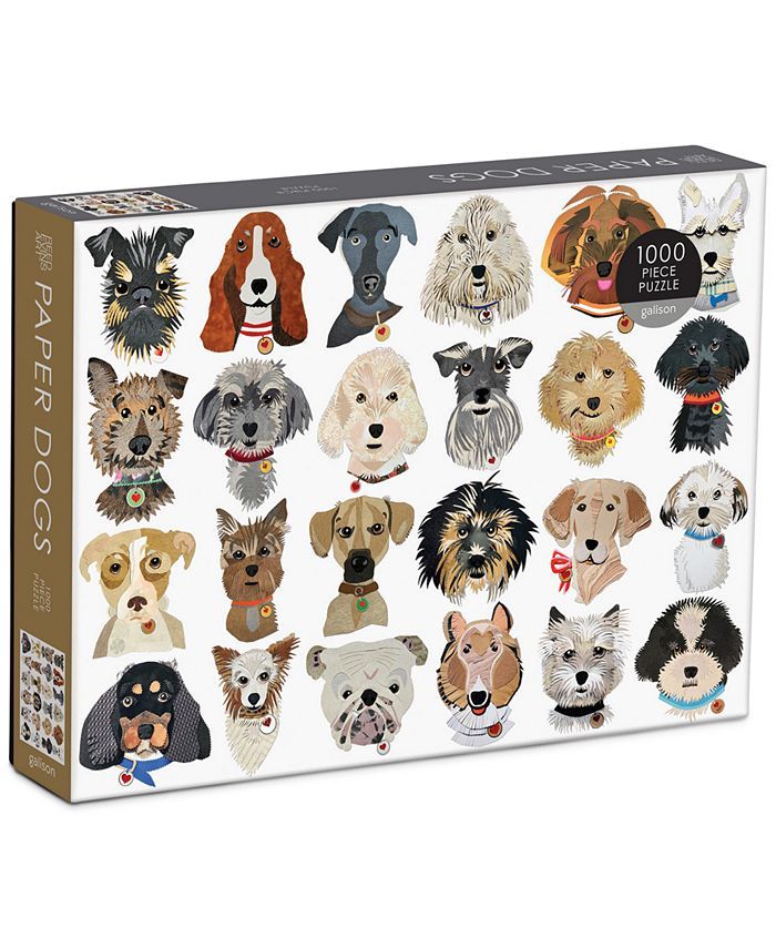 Paper Dogs Puzzle, 1000 Pc. | Macys (US)