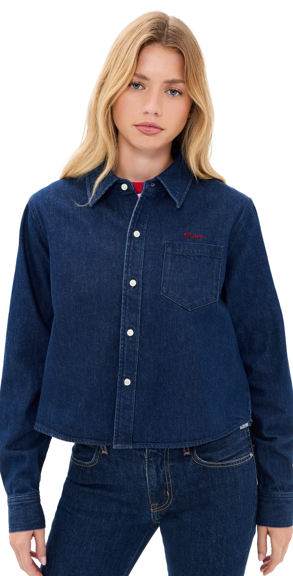 MOTHER The Honor Roll Shirt Hey Batter Batter L | Shopbop