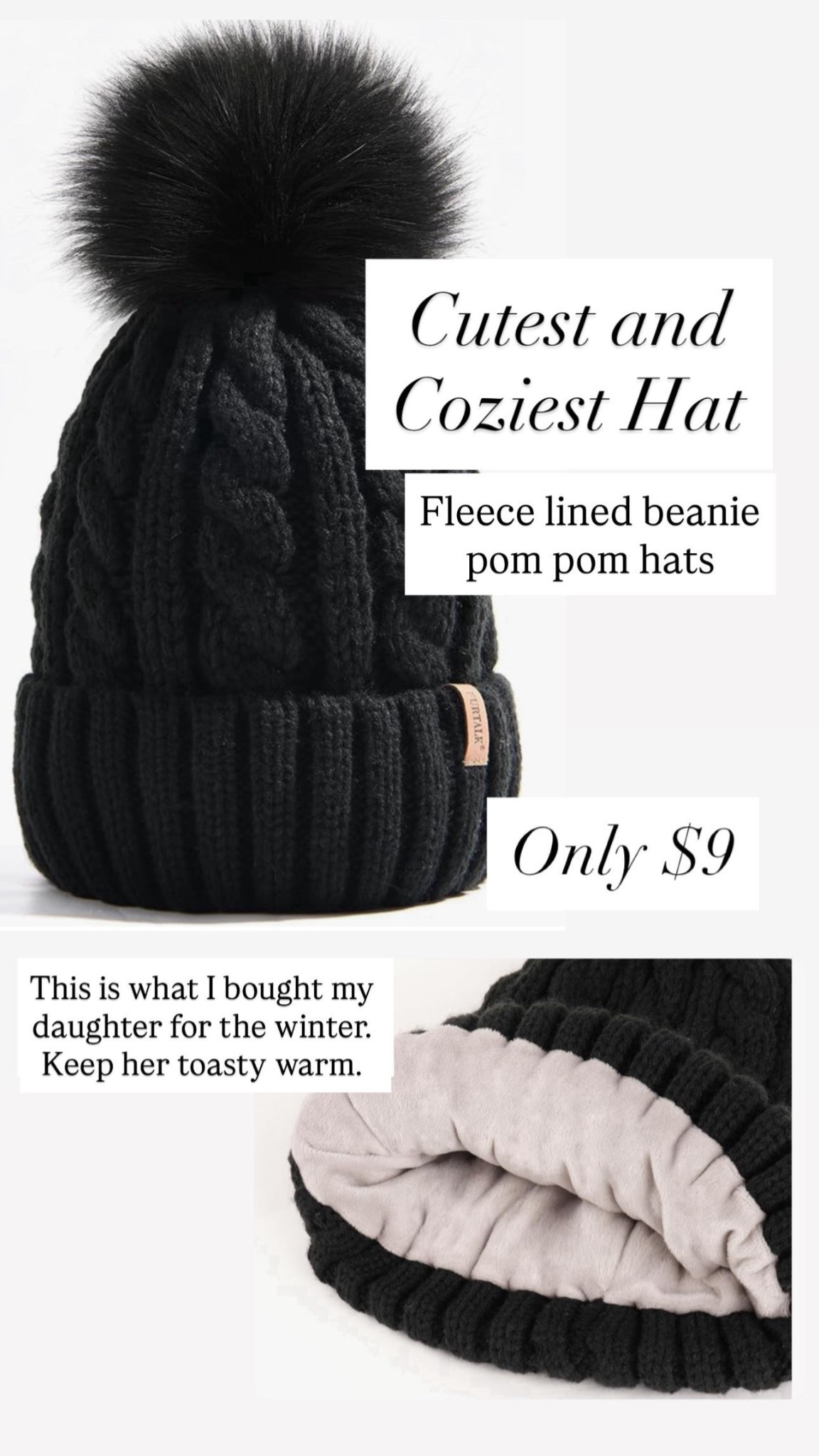 Fleece lined hat 

#LTKootd