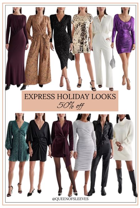 Express holiday looks- 50% off sitewide!

Mini dress, midi dress, maxi dress, jumpsuit, wrap dress, holiday dress, Christmas dress, sale alert

#LTKstyletip #LTKsalealert #LTKCyberWeek