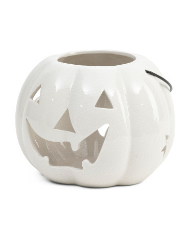 9x6.5in Ceramic Crackled Pumpkin Bowl | TJ Maxx