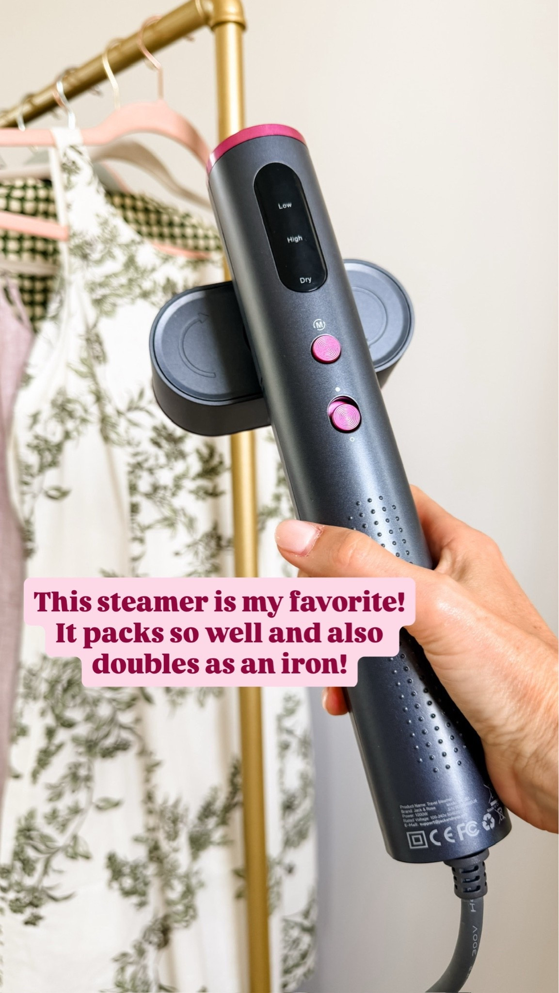 I always bring this with me when I travel! A must have!

Loverly Grey, Amazon find, travel steamer

#LTKTravel