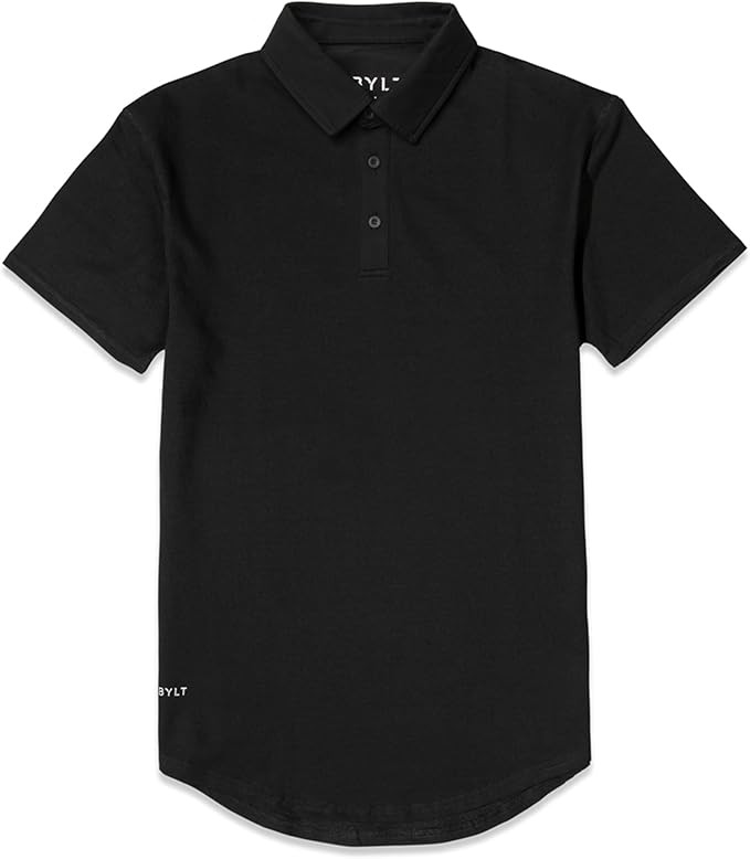 Men's Drop-Cut Polo – Collared Casual Shirt for Men – Soft Polyester, Cotton, and Spandex Ble... | Amazon (US)