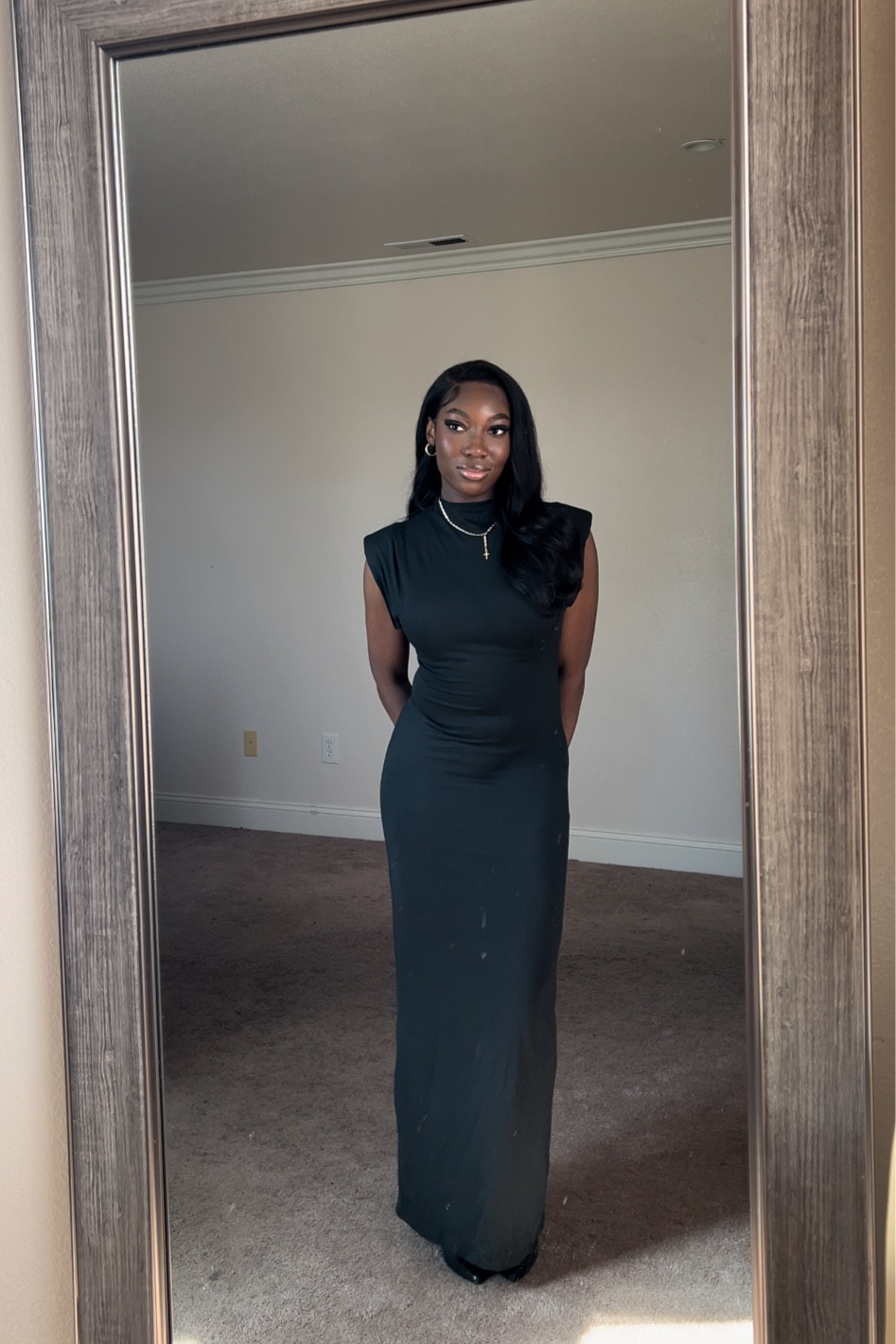 Black shoulder pad dress 🖤

#LTKStyleTip #LTKFindsUnder50 #LTKU
