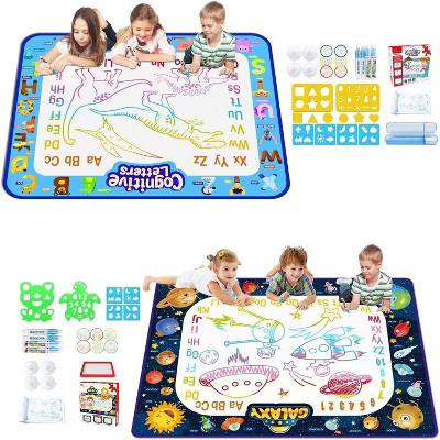Jasonwell Aqua Water Doodle Mat 40"x32" - Magic Drawing Mat for Kids, Alphabet Design, Educational Toy for Ages 2-8 (Multicolor) | Target