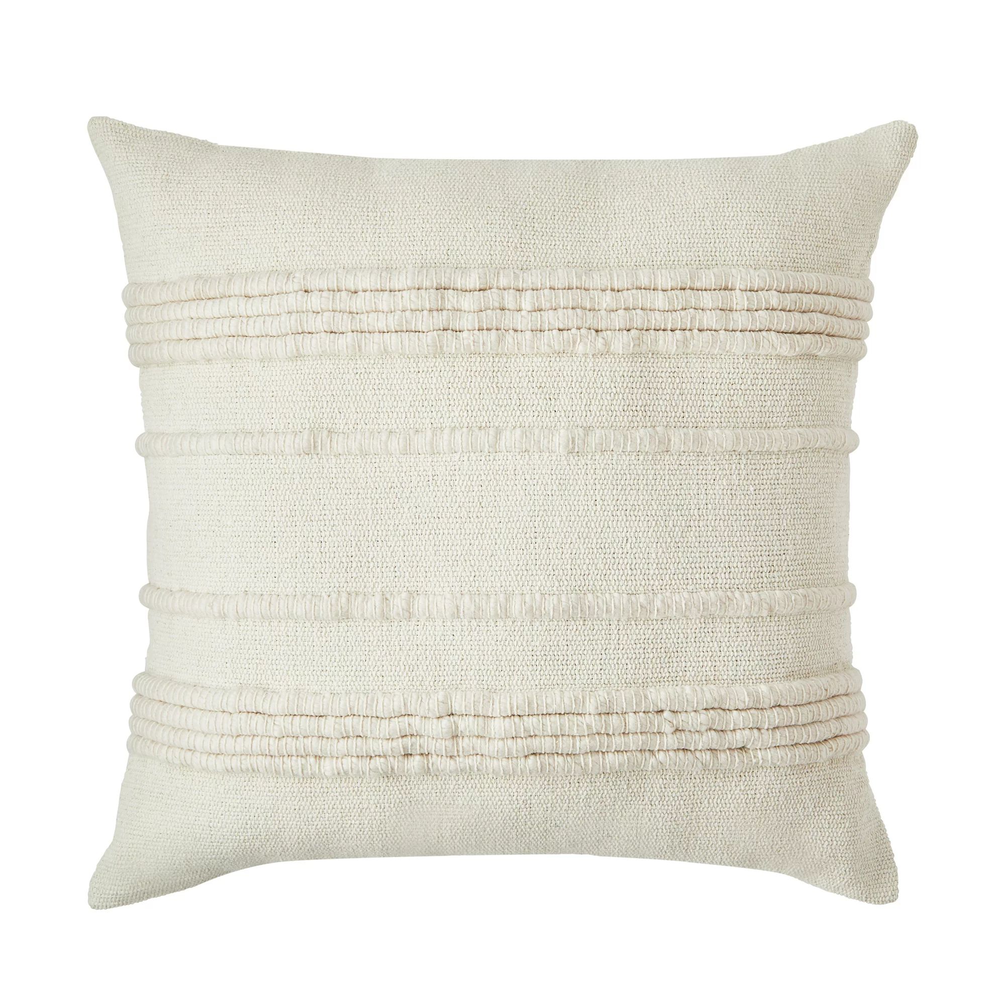 Better Homes & Gardens White Corded 20" x 20" Pillow by Dave & Jenny Marrs | Walmart (US)