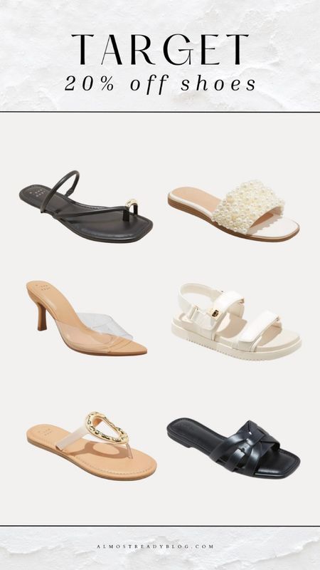 Target 20% off sandals, clear sandal heels, summer shoes, target shoes 

#LTKfindsunder100 #LTKfindsunder50