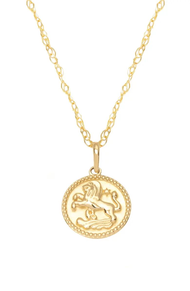 Zodiac Coin Pendant Necklace | Nordstrom
