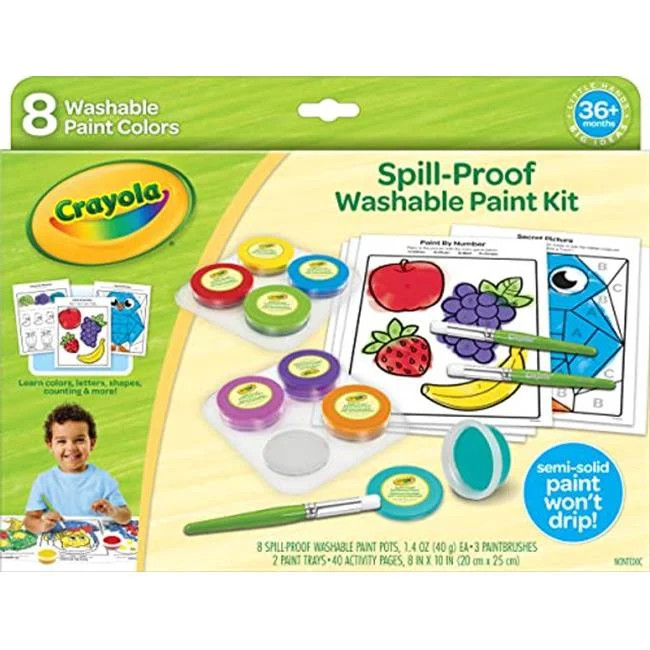 Crayola CYO811518 Spill Proof Washable Paint Set | Walmart (US)