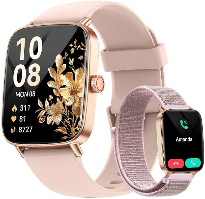 Smart Watch for Women, 1.85" HD Smartwatch Compatible iPhone/Samsung/Android (Answer/Make Calls),... | Amazon (US)