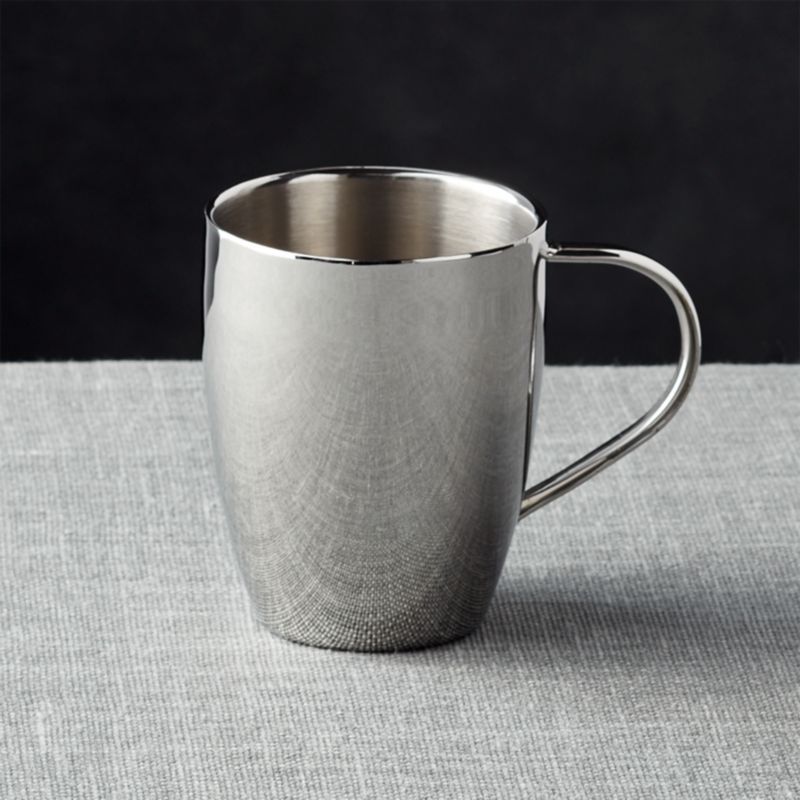 Insulated Stainless Steel Coffee Mug + Reviews | Crate and Barrel | Crate & Barrel