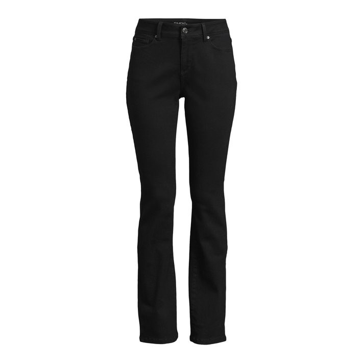 Time and Tru Women's Mid Rise Slim Boot Jeans - Walmart.com | Walmart (US)