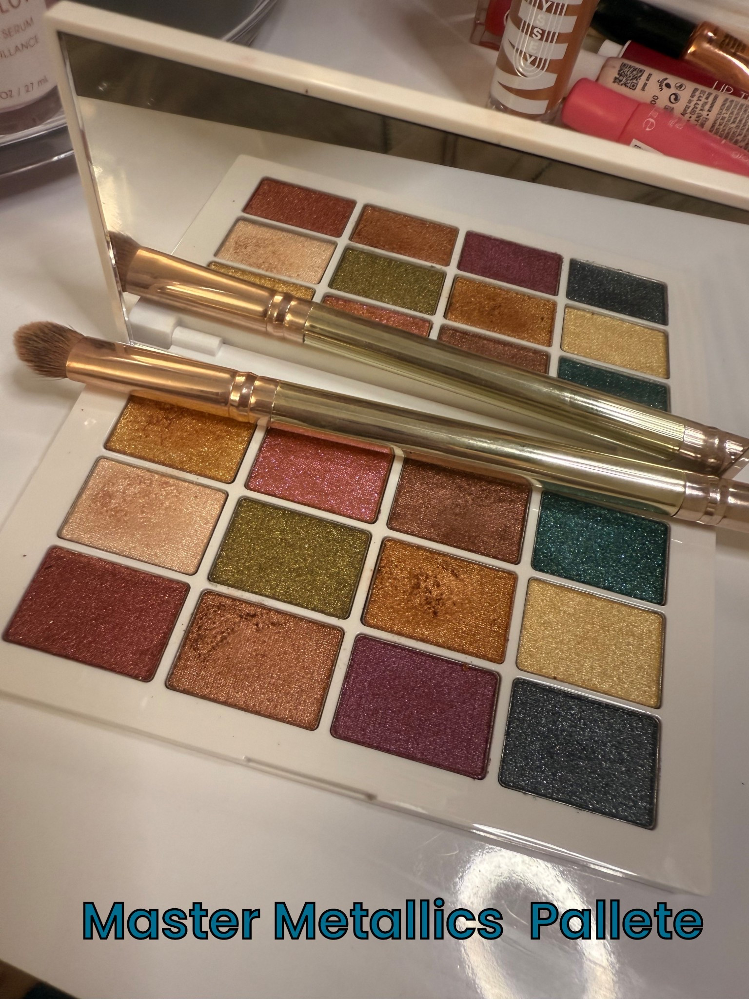 This eyeshadow palette from make up by Mario in master metallics is a showstopper! They have amazing pigmentation so what you see is what you get when applied. They also feel like Butter and are so so smooth. Not to mention that the colors are just incredible. It is a shimmer without being glittery

#LTKBeauty #LTKFindsUnder100