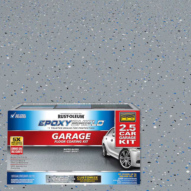 Rust-Oleum EpoxyShield 2-part Gray Gloss Concrete and Garage Floor Paint Kit (Kit) | Lowe's