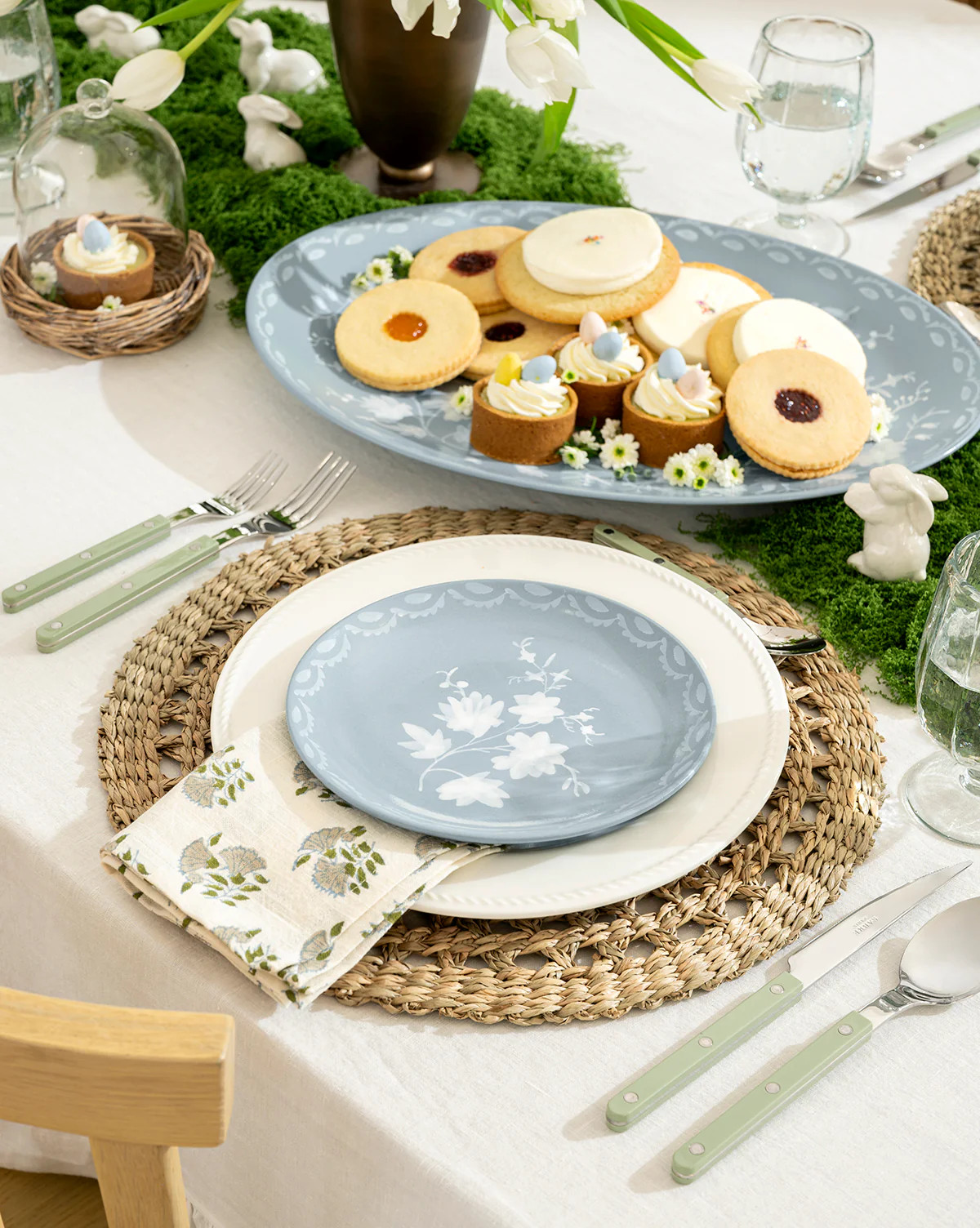 Meadowlark Hand-Painted Dessert Plates (Set of 4) | McGee & Co. (US)