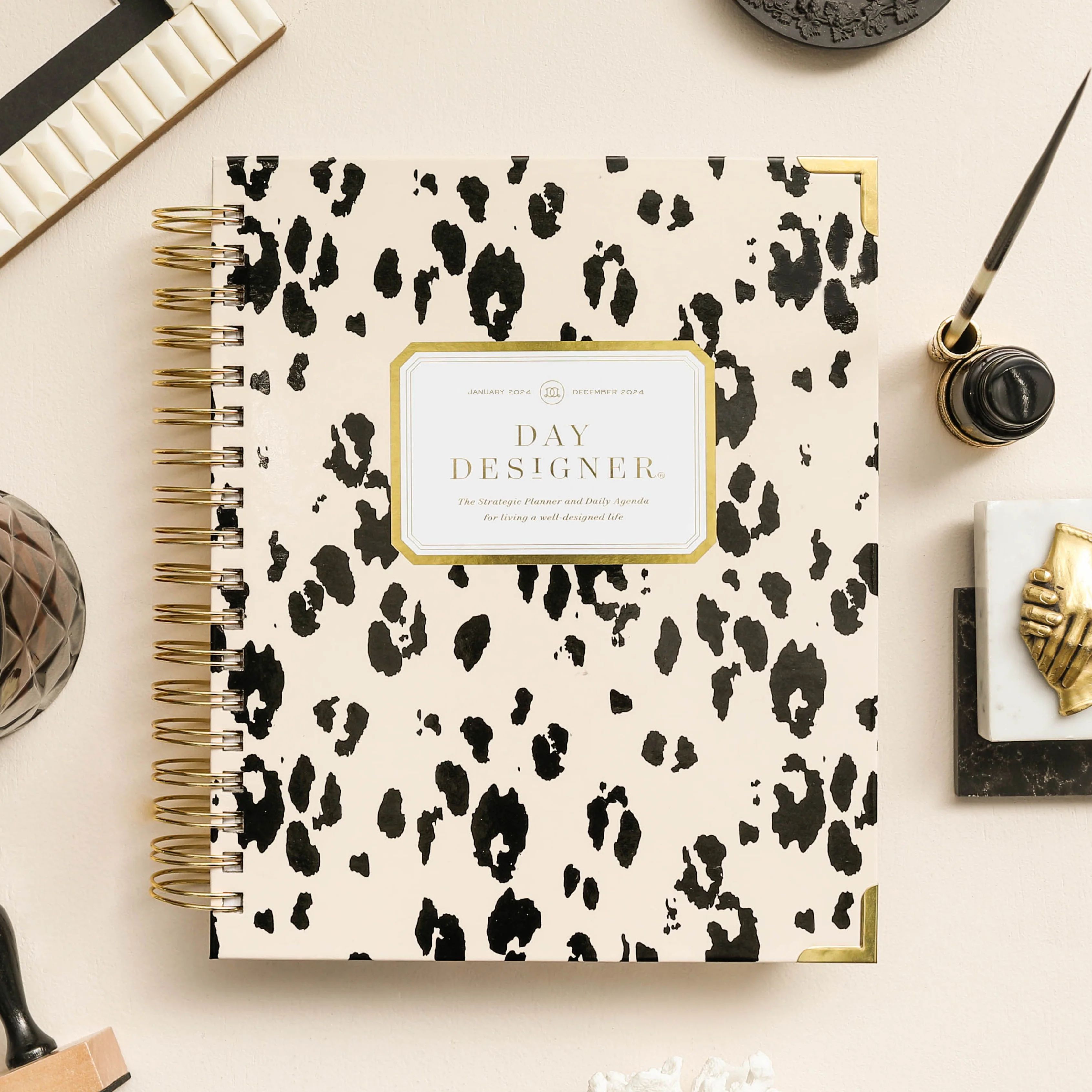 2024 Daily Planner: Painted Leopard | Day Designer