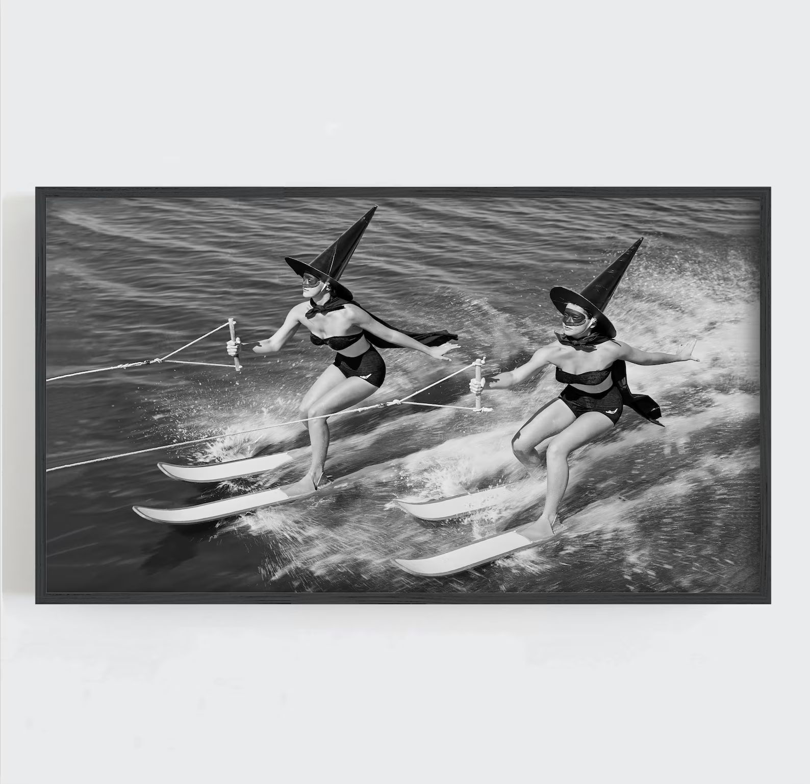 Waterskiing Witches Samsung Frame TV Art Halloween Wall Art - Etsy | Etsy (US)