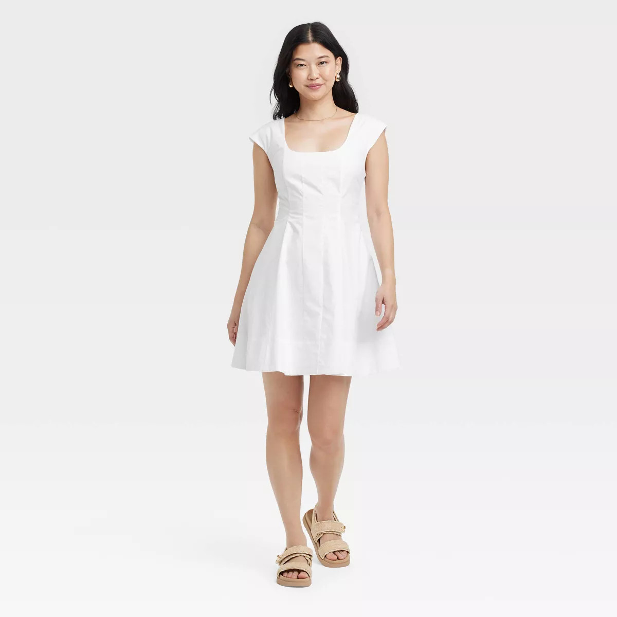 Women's Corset Woven Mini A-Line Dress - A New Day™ | Target