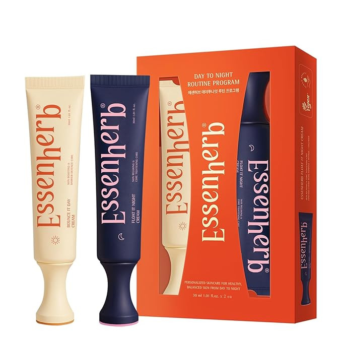 Day to Night Routine Program – 24H K Beauty Skincare Set with Bounce It Day Cream & Float It Ni... | Amazon (US)