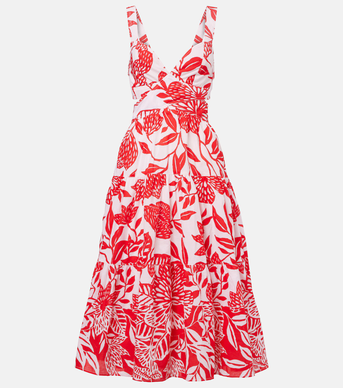 Coco floral cotton midi dress | Mytheresa (US/CA)