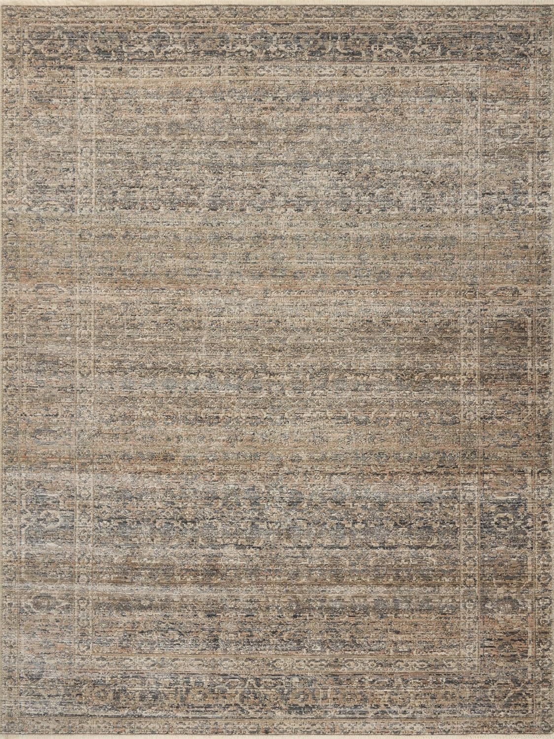 Loloi Amber Lewis Molly Collection MOL-04 Navy/Blush 8'-6" x 12' Low Pile Area Rug | Amazon (US)