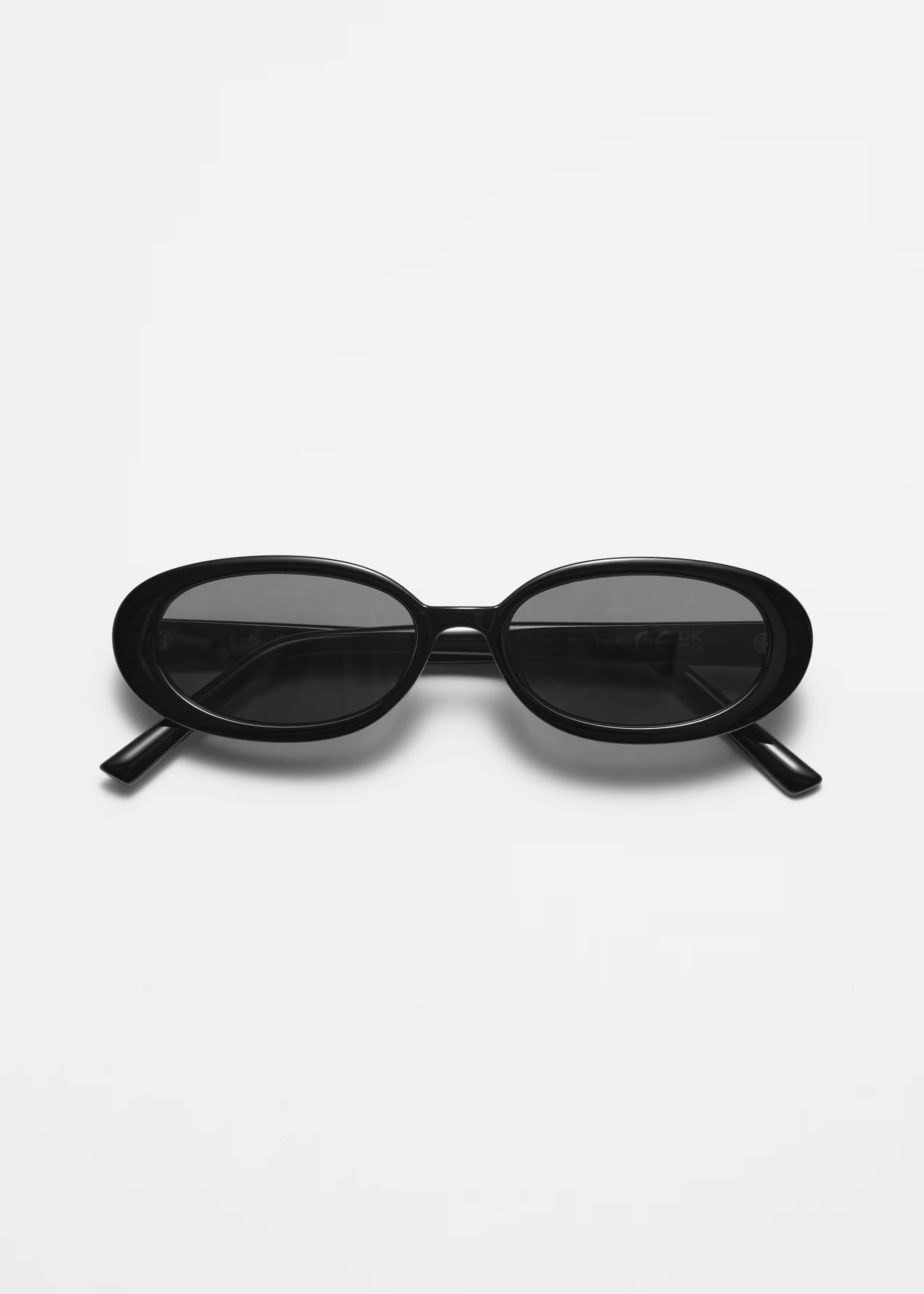 Slim Oval-Frame Sunglasses - Black - & Other Stories GB | & Other Stories UK