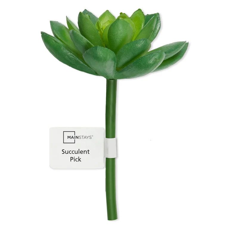 Mainstays Artificial Succulent Pick 2.75 inch x 4 inch Bright Green Echevarria | Walmart (US)