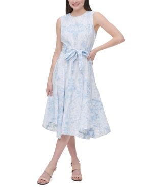 Calvin Klein Embroidered Textured Dress | Macys (US)