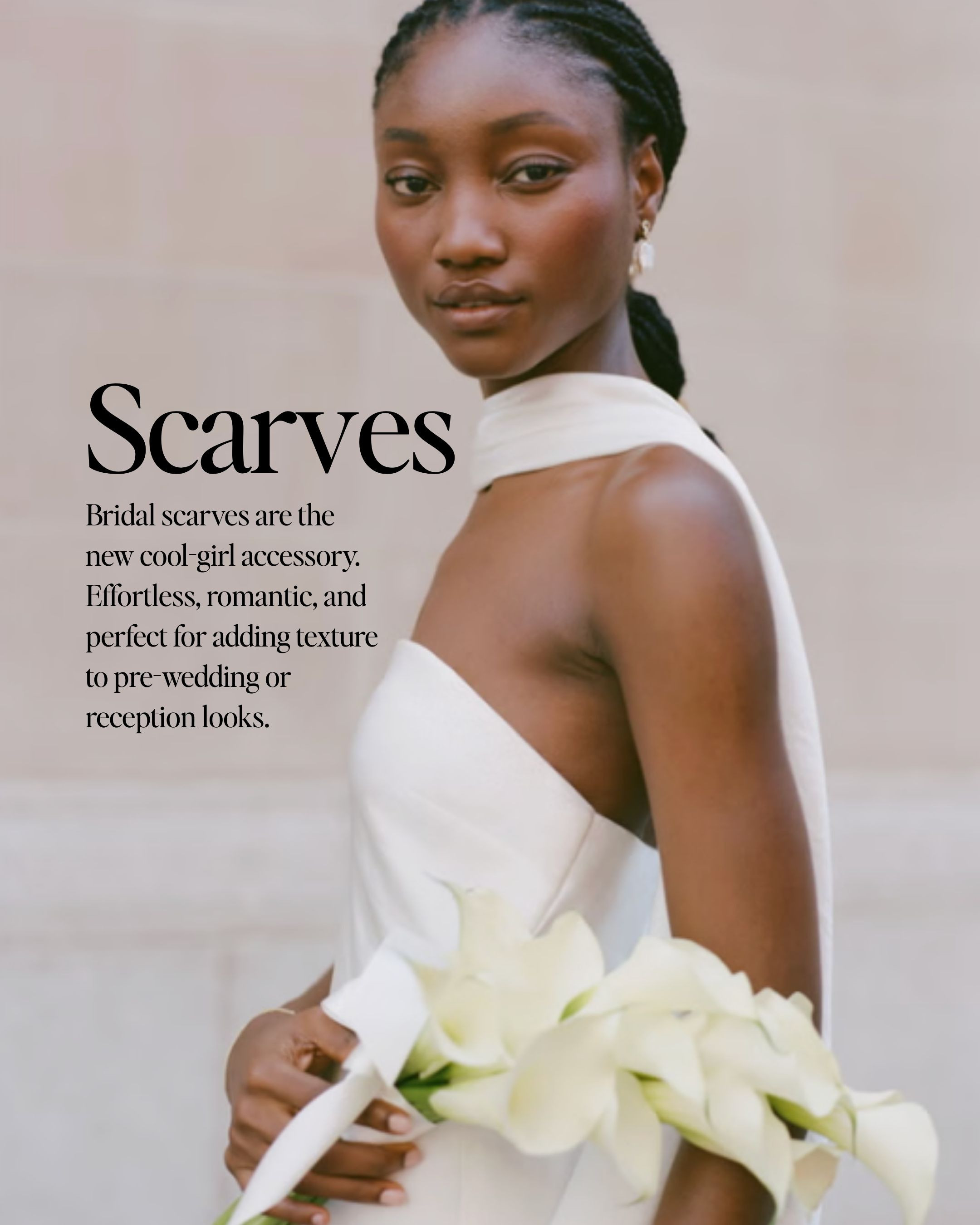 Bridal 2026 trend: bridal scarves 

A soft, fashion-forward accessory for engagement party outfits, rehearsal dinner looks, and wedding style moments beyond the ceremony. 

 #LTKFindsUnder100 #LTKWedding