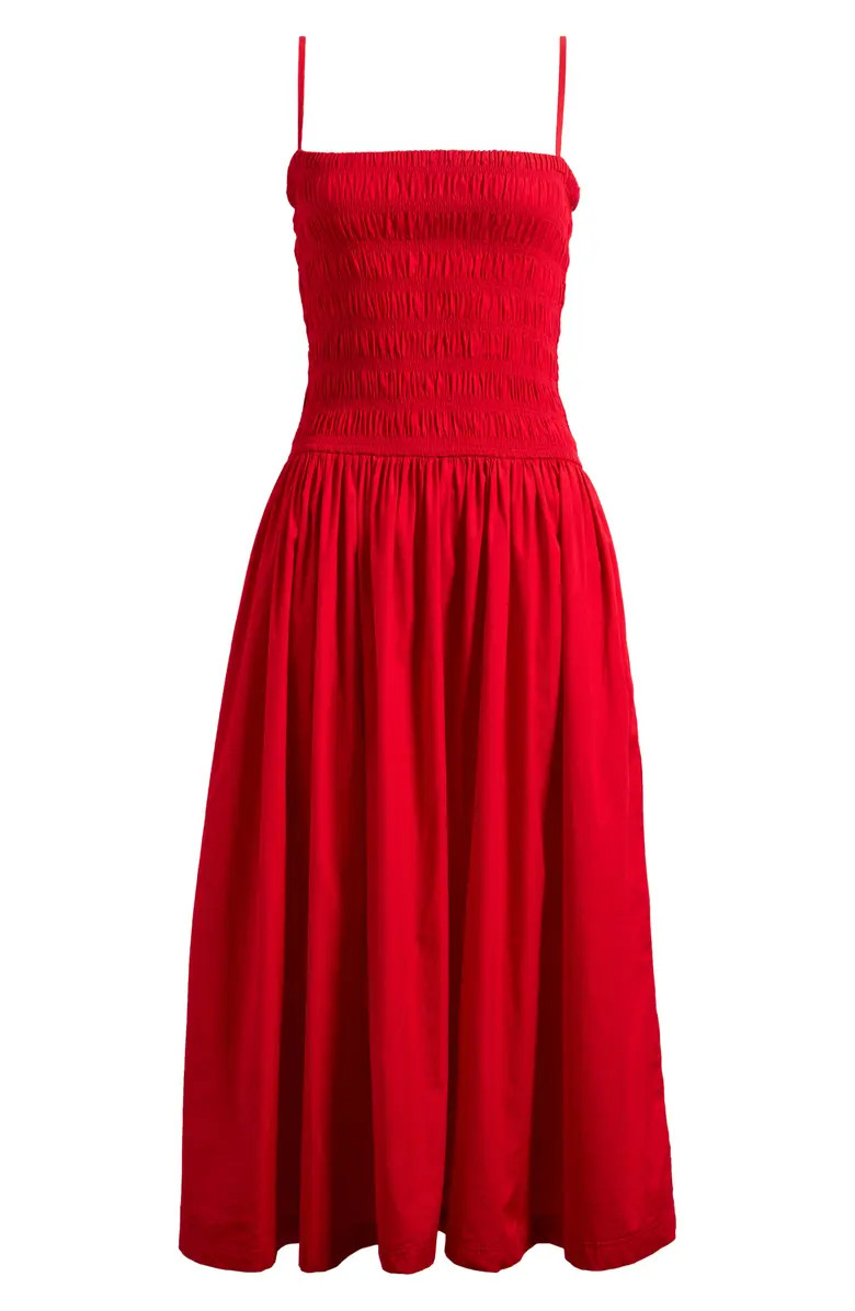 Madewell Smocked Cotton Poplin Maxi Dress | Nordstrom | Nordstrom