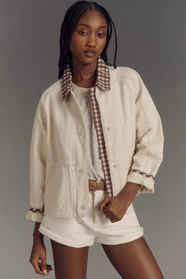 The Lexie Cropped Workwear Jacket by Pilcro | Anthropologie (US)