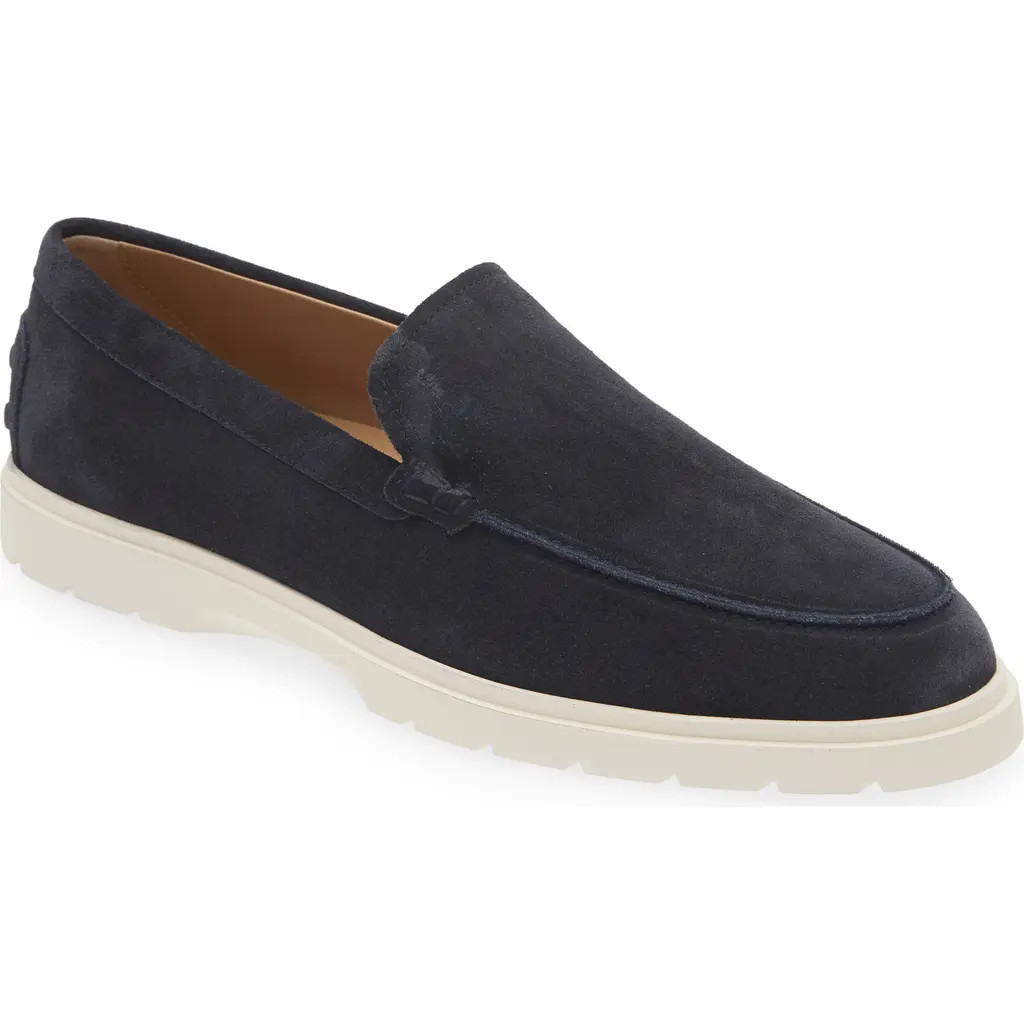 Tod's Suede Loafer in Blue at Nordstrom, Size 11.5Us | Nordstrom