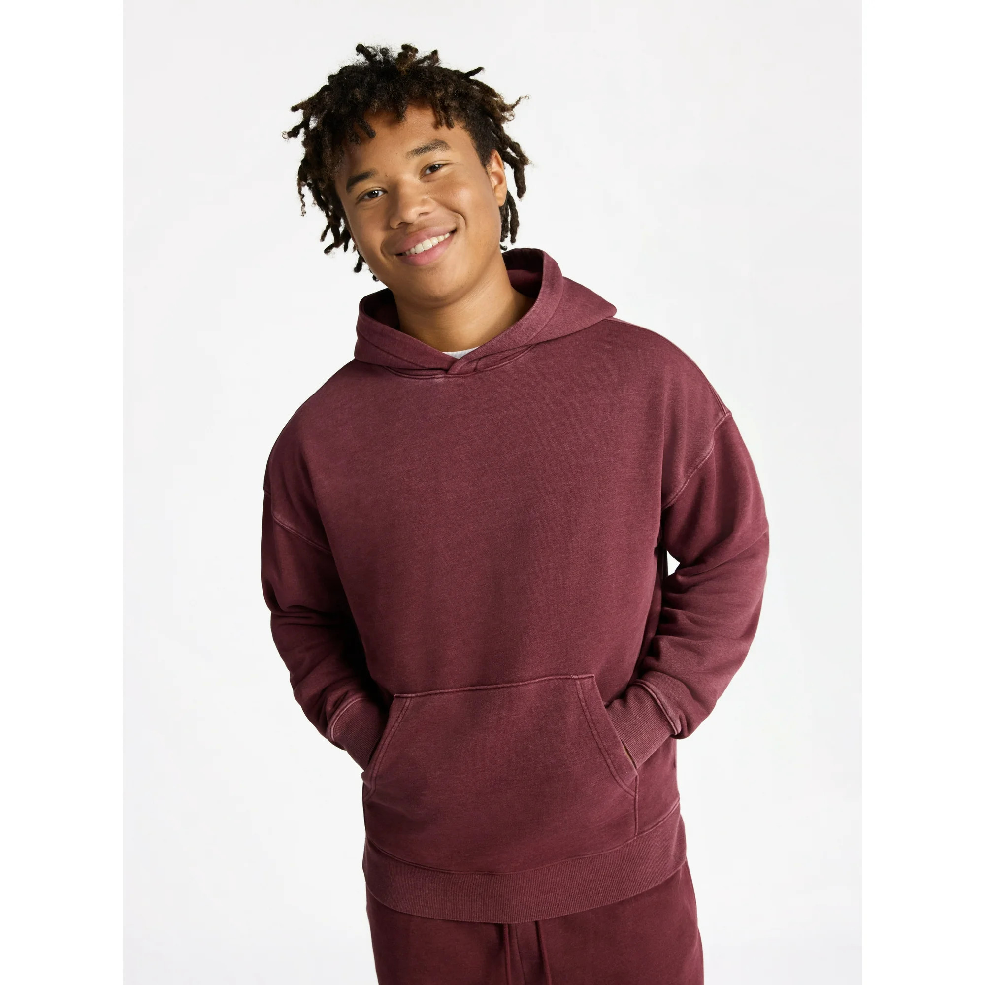 No Boundaries Oversized Hoodie with Long Sleeves, Men's & Big Men's - Walmart.com | Walmart (US)