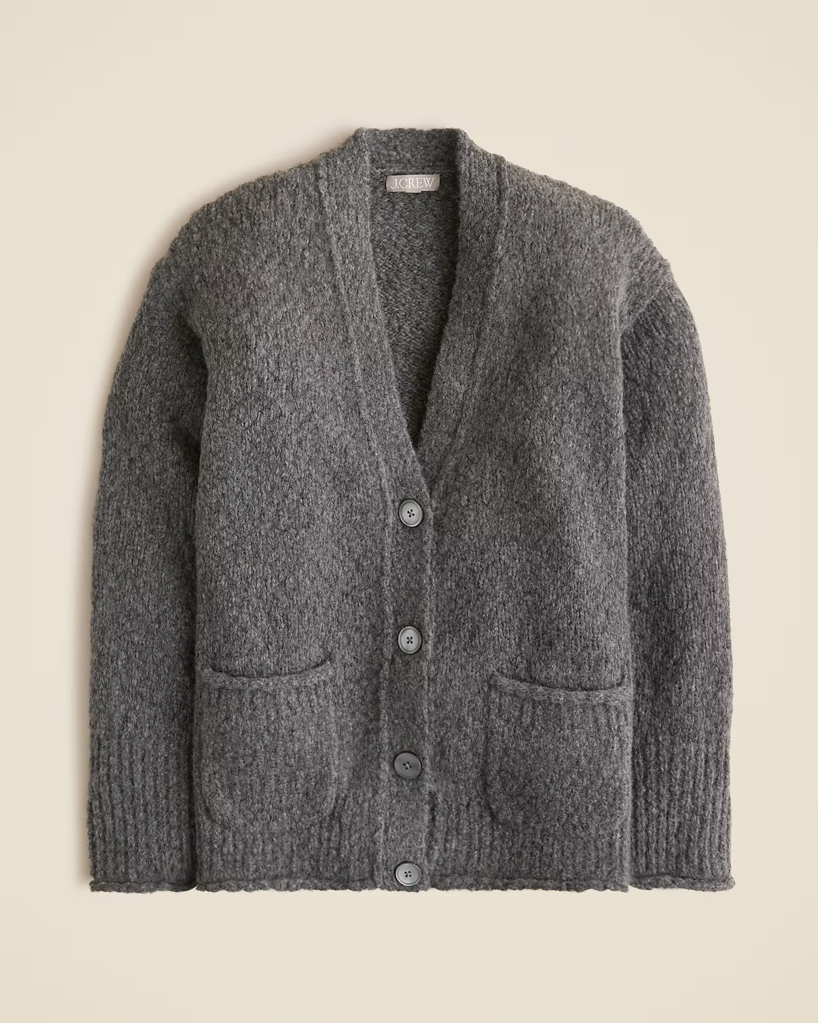 Relaxed cardigan sweater in textured yarn | J. Crew US