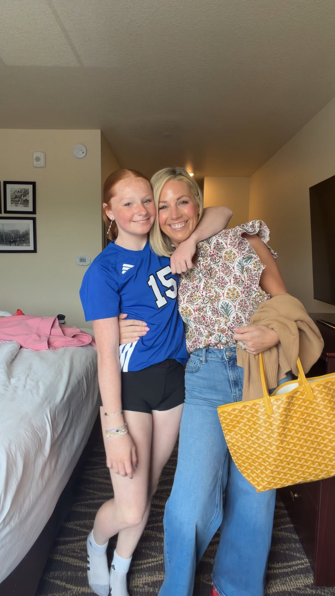 Get dressed with me to support my girl even though she never cleans her room or listens to me 😂🤪 
Top- Avara size small (could’ve done the XS) use code Bobbi15 
Jeans and sweater are quince! I did my true size 26 in jeans and small in cardigan 
Shoes are Amazon 
Linking Cammie’s cute earrings too 

#LTKootd #LTKmomlife #LTKgrwm