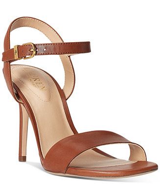 Lauren Ralph Lauren Women's Gwen Ankle-Strap Dress Sandals - Macy's | Macy's