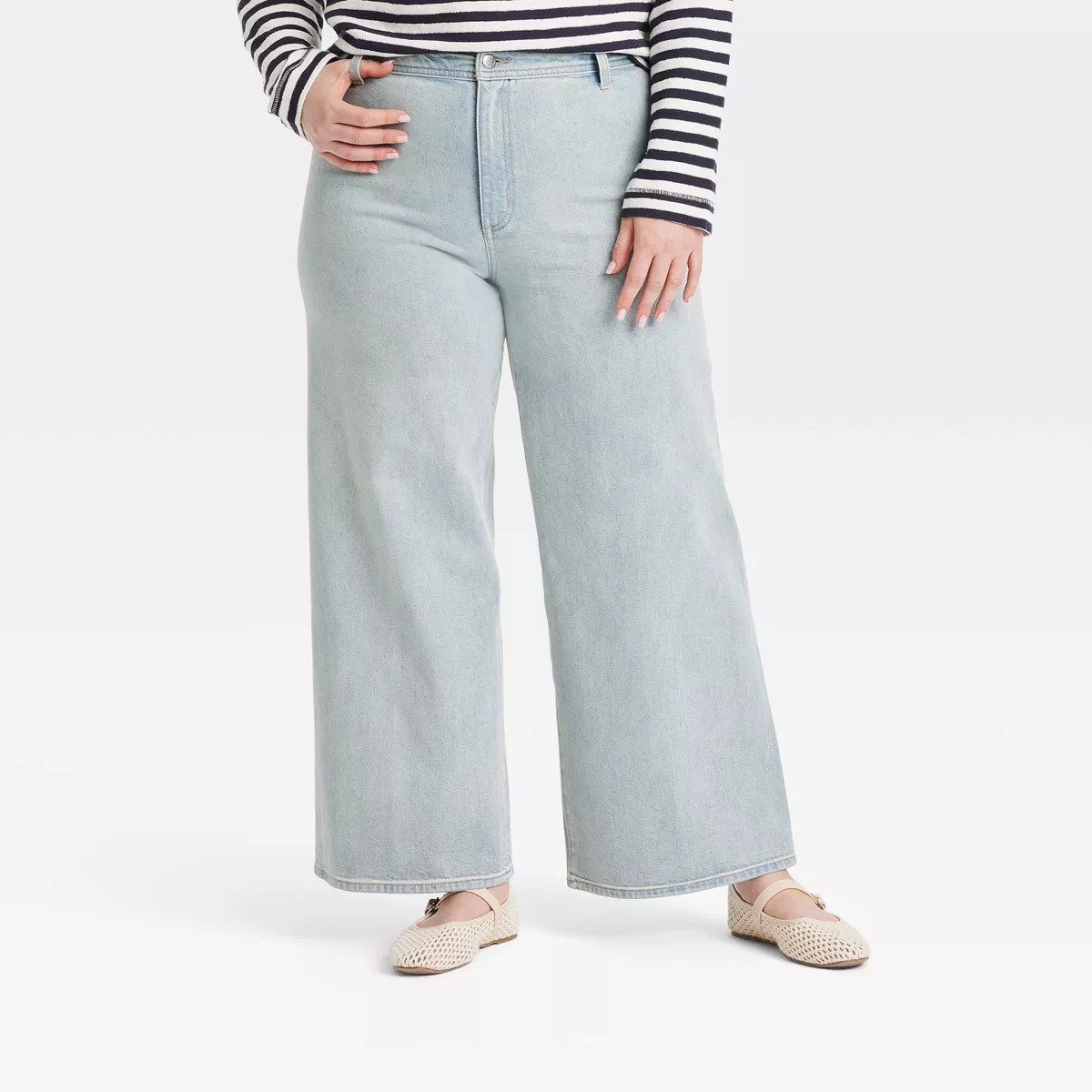 Women's High-Rise Sailor Wide Leg Ankle Jeans - Universal Thread™ | Target