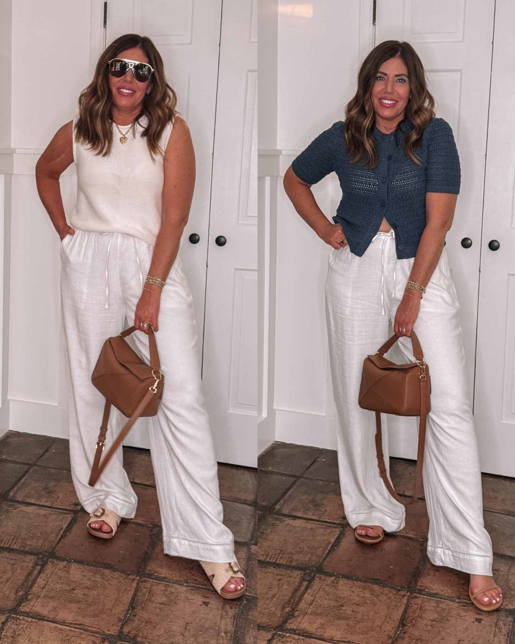 Classic laid back style

Linen bland, drawstring pants-so nice! Very comfortable and available in several length options I’m wearing a medium long

Cotton roll neck tank/size medium
Blue textured cardigan sweater/size medium



#LTKTravel #LTKOver40 #LTKootd