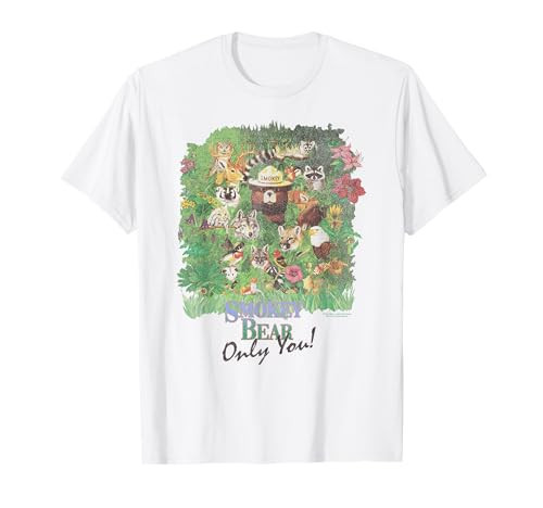 Smokey Bear Only You! 90's Vintage Wildlife Scene T-Shirt | Amazon (US)