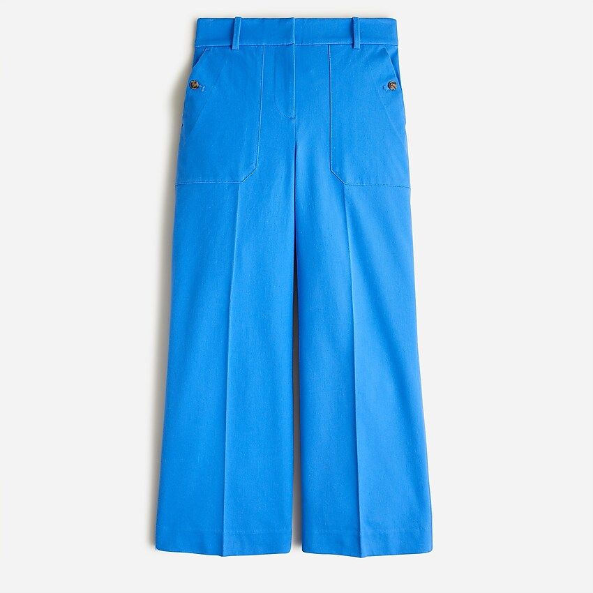 Sydney wide-leg pant in bi-stretch cotton | J.Crew US