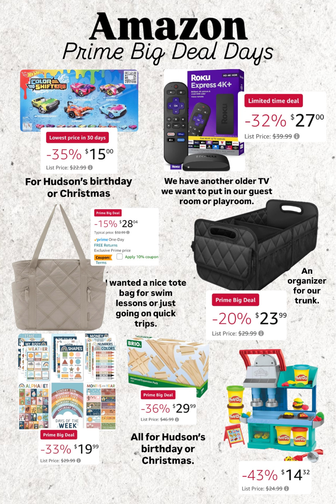 What I got for Amazon Prime Big Deal Days!

#LTKKids #LTKHome #LTKxPrimeDay