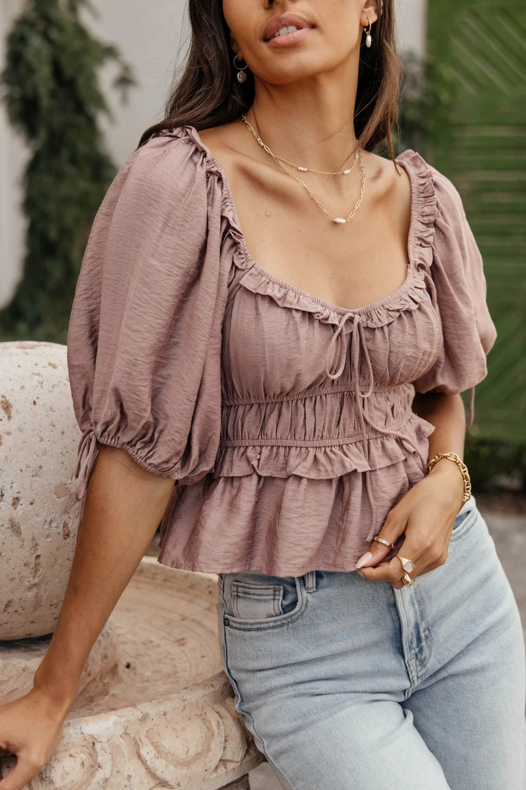 Selena Top in Mauve - böhme | Böhme US