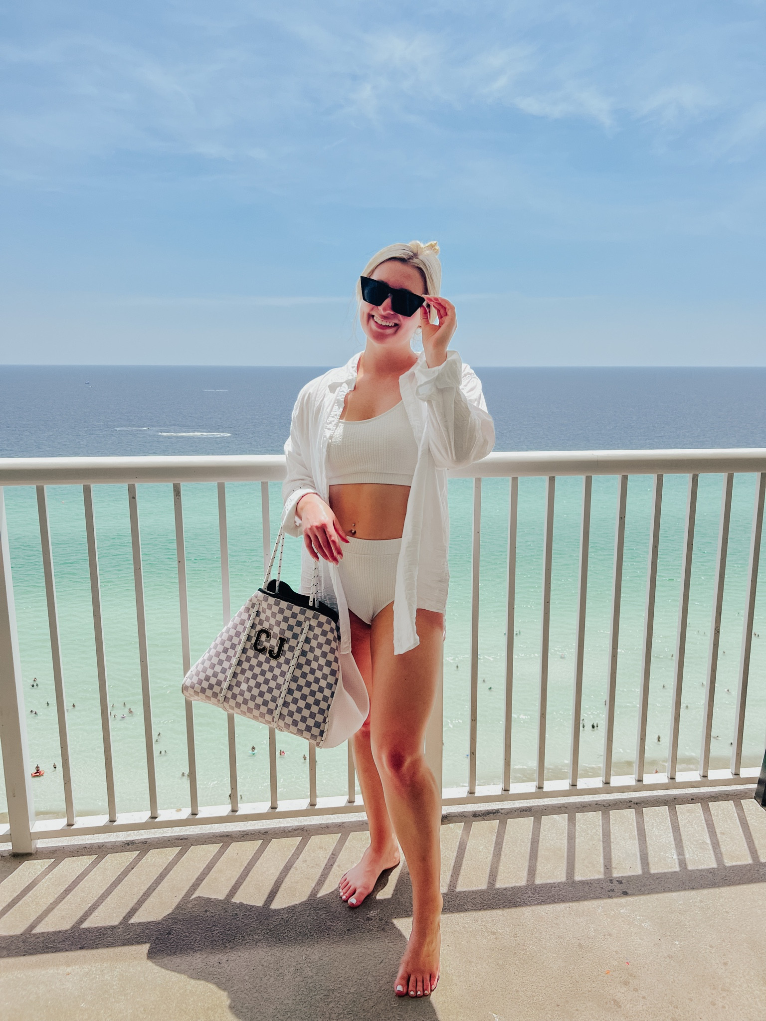 Bridal beach fit #2 💍☀️

This Amazon swimsuit runs TTS. Super supportive and is great for an actual beach/pool day (not just for laying out — there’s a difference 🤣)! 

I paired it with my favorite cotton cover up that can be worn IRL too! Plus these Amazon sunnies and my favorite initial bag from KenzKustomz 😍

#LTKSeasonal #LTKswim #LTKtravel