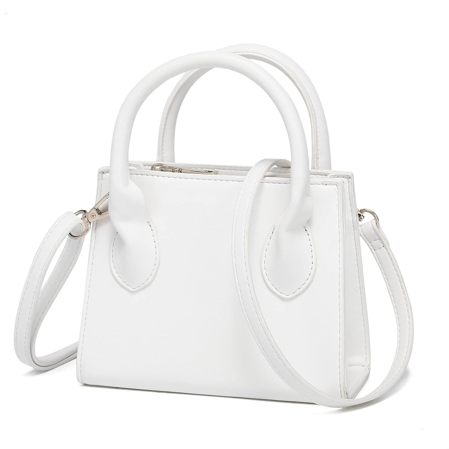 CATMICOO Trendy Mini Purse for Women, Small Handbag and Mini Bag with Crocodile Pattern (White-A) | Amazon (US)