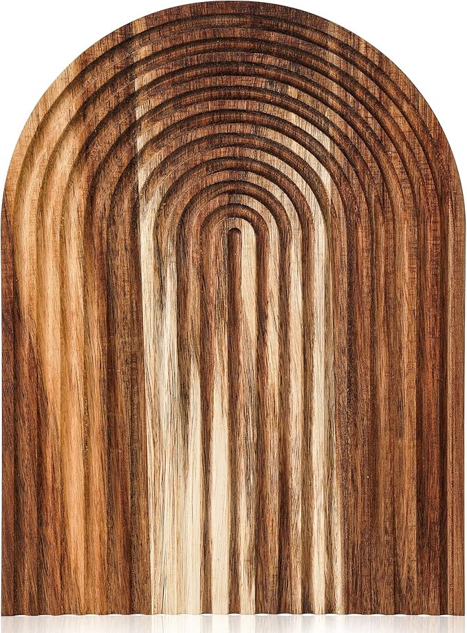 Decorative Cutting Board – Wood Serving Board – Cheese Platter - Wooden Board For Kitchen/Shelf/Home | Amazon (US)