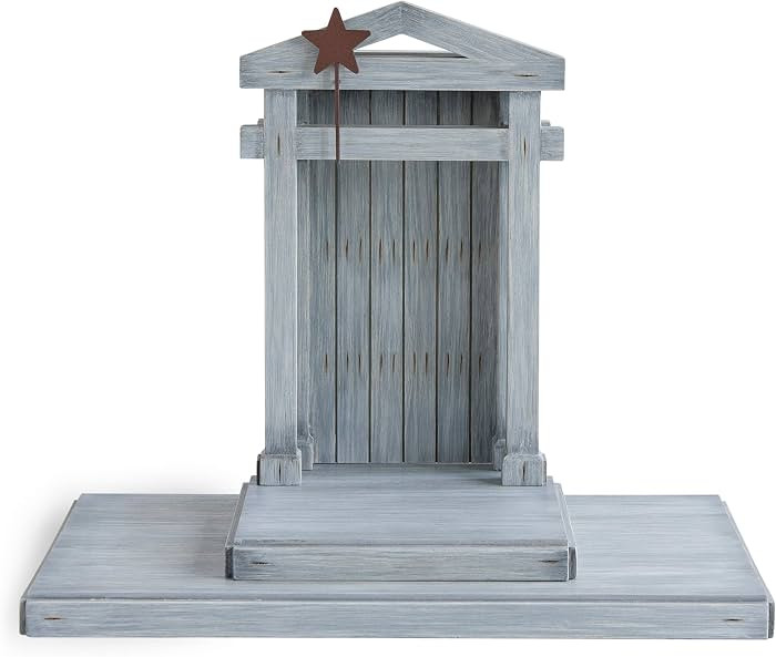 Willow Tree Crèche for The Classic Nativity, Four-Part Assembly Wood Backdrop Shelters Holy Fami... | Amazon (US)