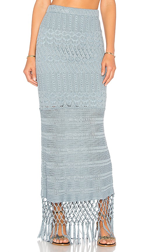 x REVOLVE Sandra Skirt in Dusty Blue | Revolve Clothing (Global)