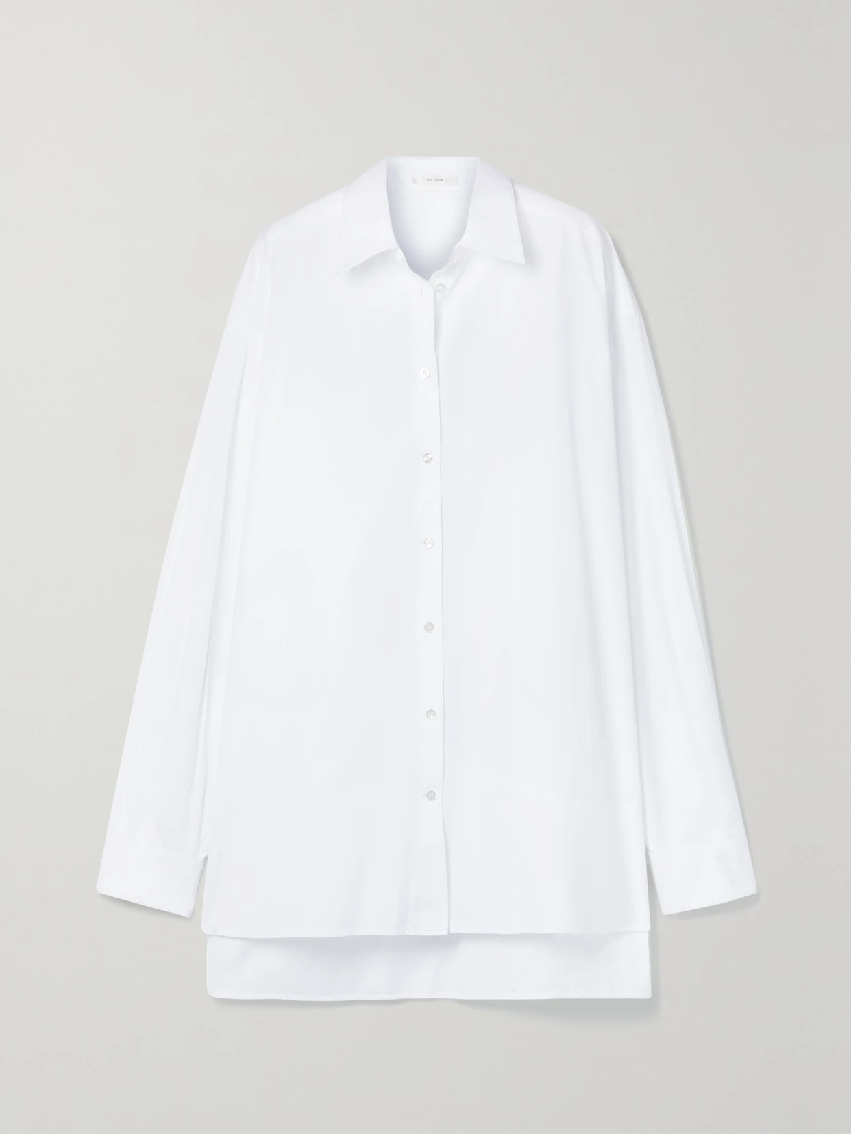 The Row - Essentials Luka Oversized Cotton-poplin Shirt - White | NET-A-PORTER (US)
