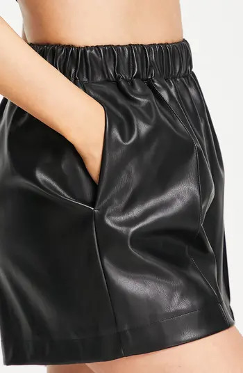 Topshop Faux Leather Shorts | Nordstrom | Nordstrom